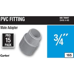 3/4 in. PVC Male Adapter (15-Pack)