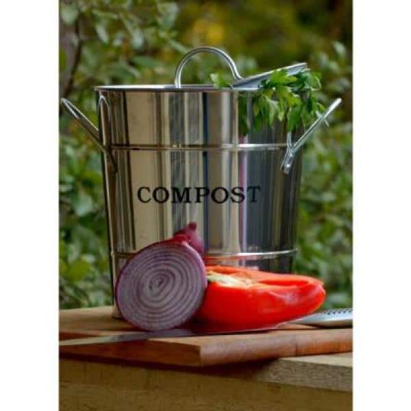 4L Kitchen Compost Bin, Outdoor Compost Bucket Indoor Odorless
