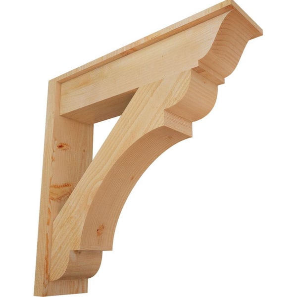 Ekena Millwork 8 in. x 32 in. x 32 in. Douglas Fir Olympic Traditional Rough Sawn Outlooker