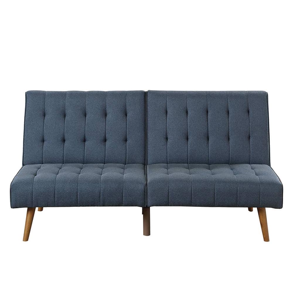 Reviews for Worldwide Navy Linen Tufted Modern Adjustable Sofa