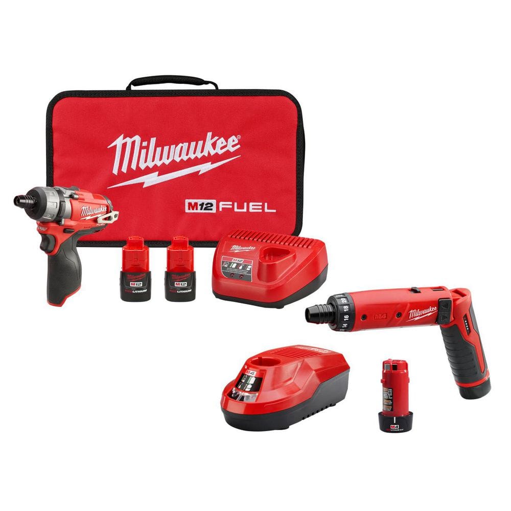 M12 FUEL 12V Lithium-Ion Brushless Cordless 1/4 in. Hex 2-Speed Screwdriver Kit W/2 2.0h Batteries,& Hex Screwdriver Kit price history on PriceWatchPro