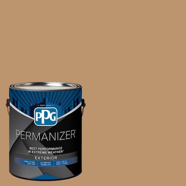1 gal. PPG16-17 Tudor Beige Semi-Gloss Exterior Paint