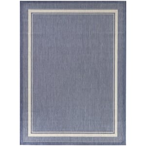 Amberview Dark Blue Doormat 2 ft. x 7 ft. Indoor/Outdoor Area Rug