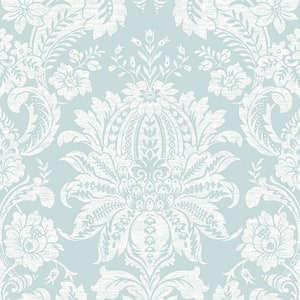 Damask Duck Egg Removable Peel and Stick Wallpaper