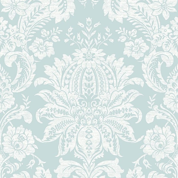 TRANSFORM Damask Duck Egg Removable Peel and Stick Wallpaper 120504 ...