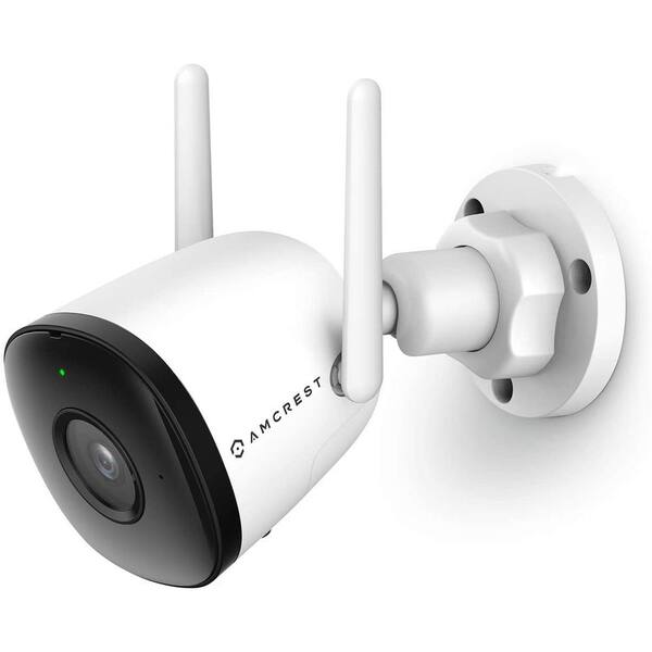 Amcrest 4MP Outdoor Wi-Fi Bullet Outdoor Wireless Security Camera, ASH43-W (White)
