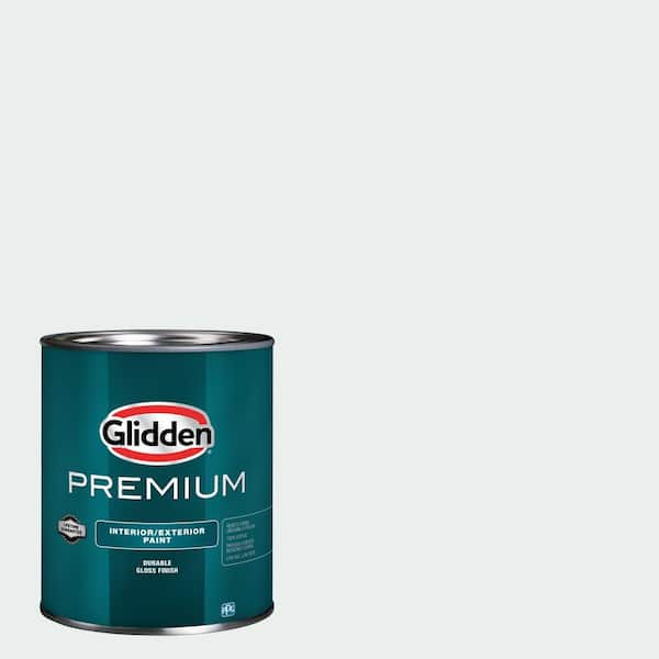 Glidden Diamond 1 Qt. PPG1041-1 Moonlit Snow Satin Interior Paint with Primer