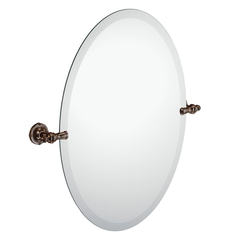 MOEN Gilcrest 26 in. x 23 in. Frameless Pivoting Wall Mirror in Oil Rubbed Bronze -  DN0892ORB