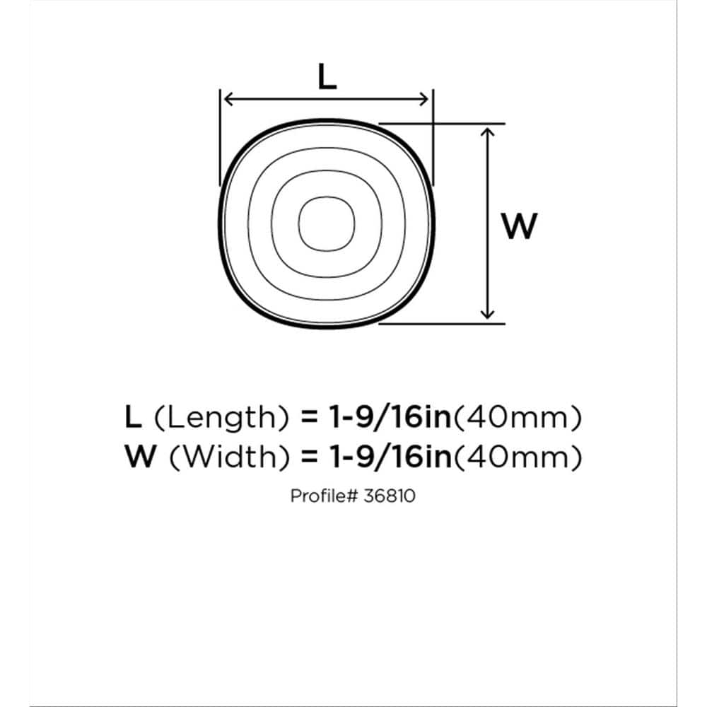 Brushed Nickel Modern Finger Cabinet Knob with Mounting Hardware