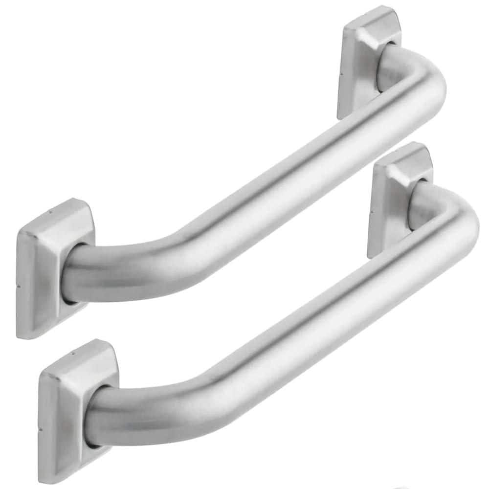 12in. Stainless Steel Bathroom Grab Bars for Handicap, Elderly, Disabled, Injury (2-Pack) price history on PriceWatchPro