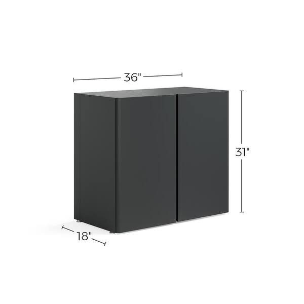 Everest 36-in W x 31-in H Steel Graphite Gray Freestanding Utility Storage Cabinet
