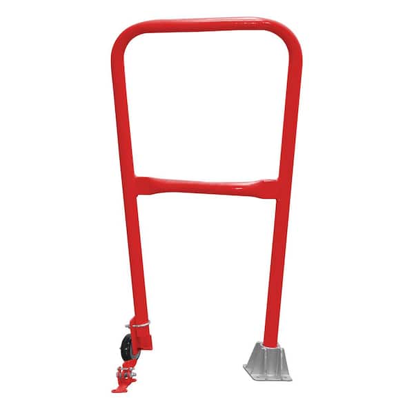 Vestil 2 ft. L Red Steel Dock Safety Swing Gate