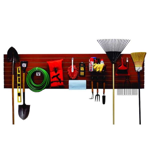 2 ft. x 4 ft. Cherry Slatwall Easy Panel (2-Piece per Box)