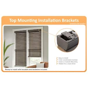 2-1/2 in. Cordless Premium Faux Wood Blinds