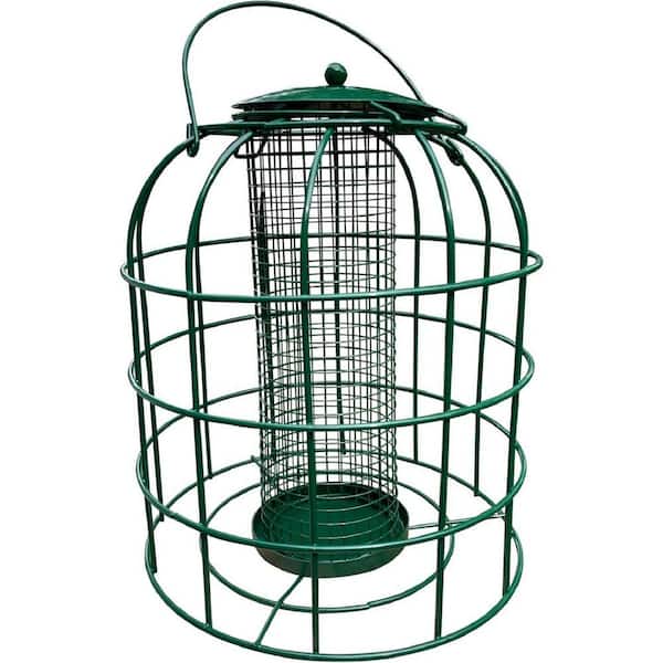 GARDEN GURU 8 in Squirrel Proof Outdoor Caged Mesh Hanging Bird Feeder