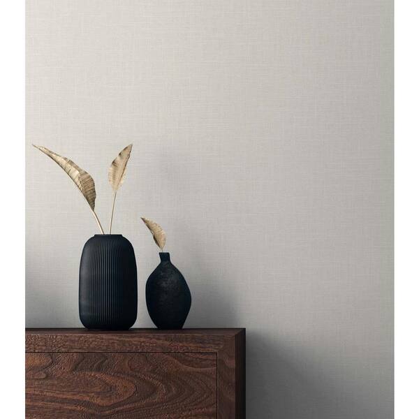 60.75 sq. ft. Aspen Myrna Linen Embossed Vinyl Unpasted Wallpaper Roll