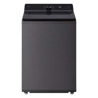 5.0 cu.ft. SMART Top Load Washer in Platinum Black with TurboWash, Easy Unload and AI Sensing