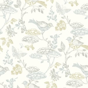 A-Street Prints Anemone Grey Floral Paper Strippable Roll (Covers 56.4 sq.  ft.) 2948-33001 - The Home Depot