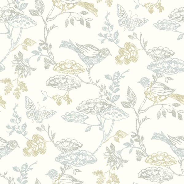 Chesapeake Malmo Trail Blue Prepasted Non Woven Wallpaper
