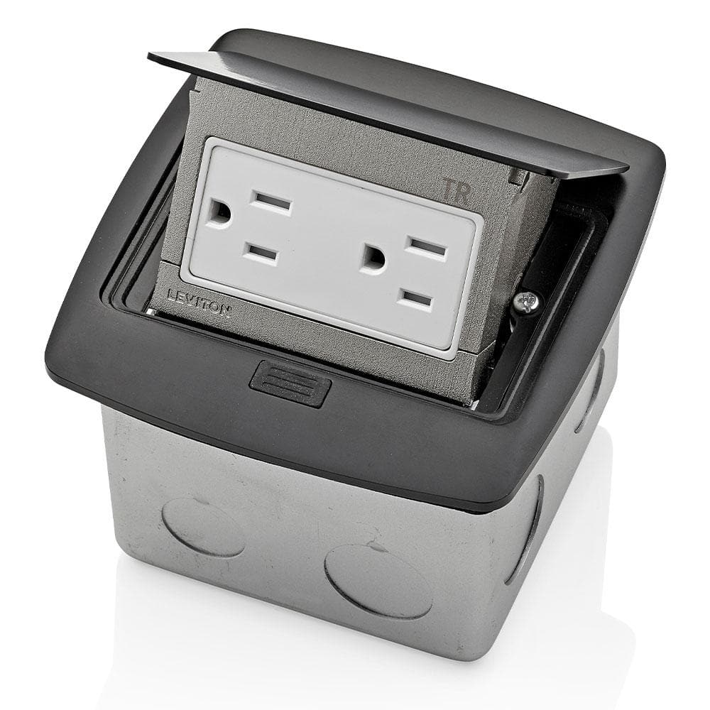 Pop-Up Floor Box with 15 Amp, Tamper-Resistant Outlet, Black PFTR1-MB price history on PriceWatchPro