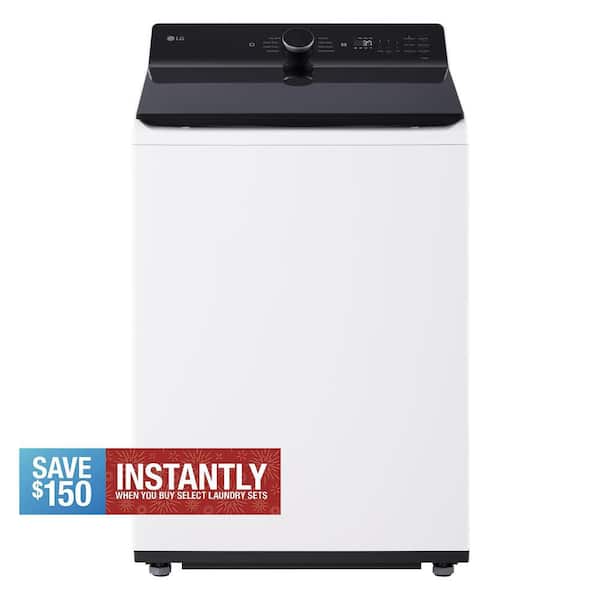 5.3 cu. ft. SMART Top Load Washer in Alpine White with Agitator, Easy Unload and TurboWash3D Technology