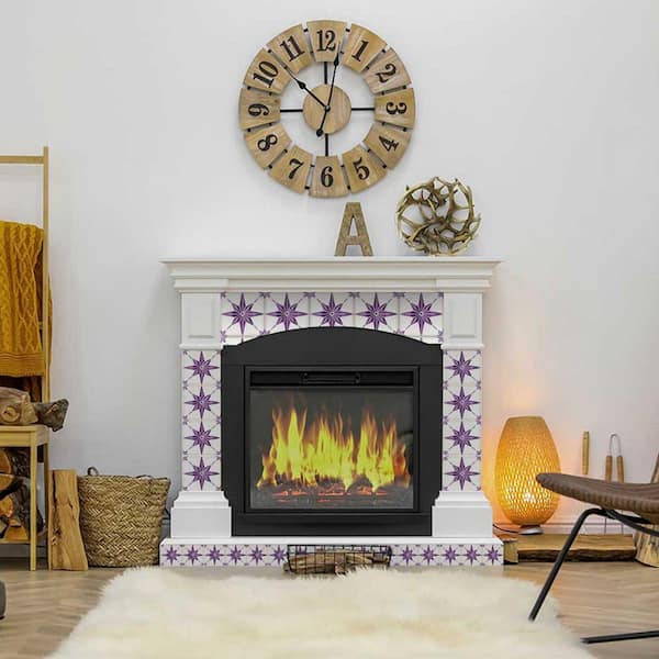 Purple B72 7 in. x 7 in. Vinyl Peel and Stick Tile (24-Tiles, 8.17 sq. ft. / pack)