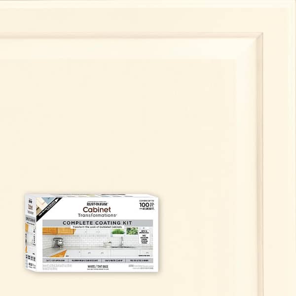 Rust-Oleum Transformations 1 qt. Satin French Cream Interior Cabinet Paint Kit