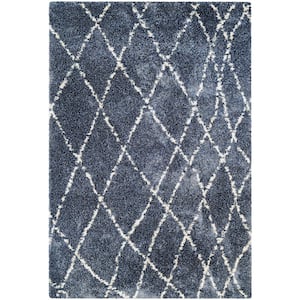 Bromley Whistler Blue-Snow 4 ft. x 6 ft. Area Rug