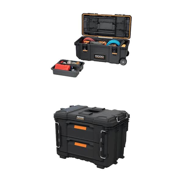 Pro Gear System Gen 2.0 Mobile Job 28 in. Rolling Tool Box and 22 in. XL 2 Drawers Modular Tool Box