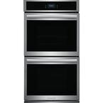 27 in. Double Electric Wall Oven with Total Convection in Smudge-Proof Stainless Steel