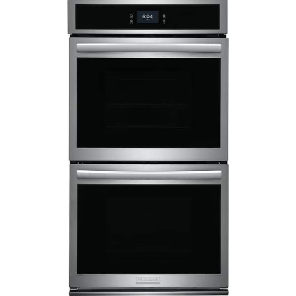 FRIGIDAIRE GALLERY 27 in. Double Electric Wall Oven with Total Convection in Smudge-Proof Stainless Steel