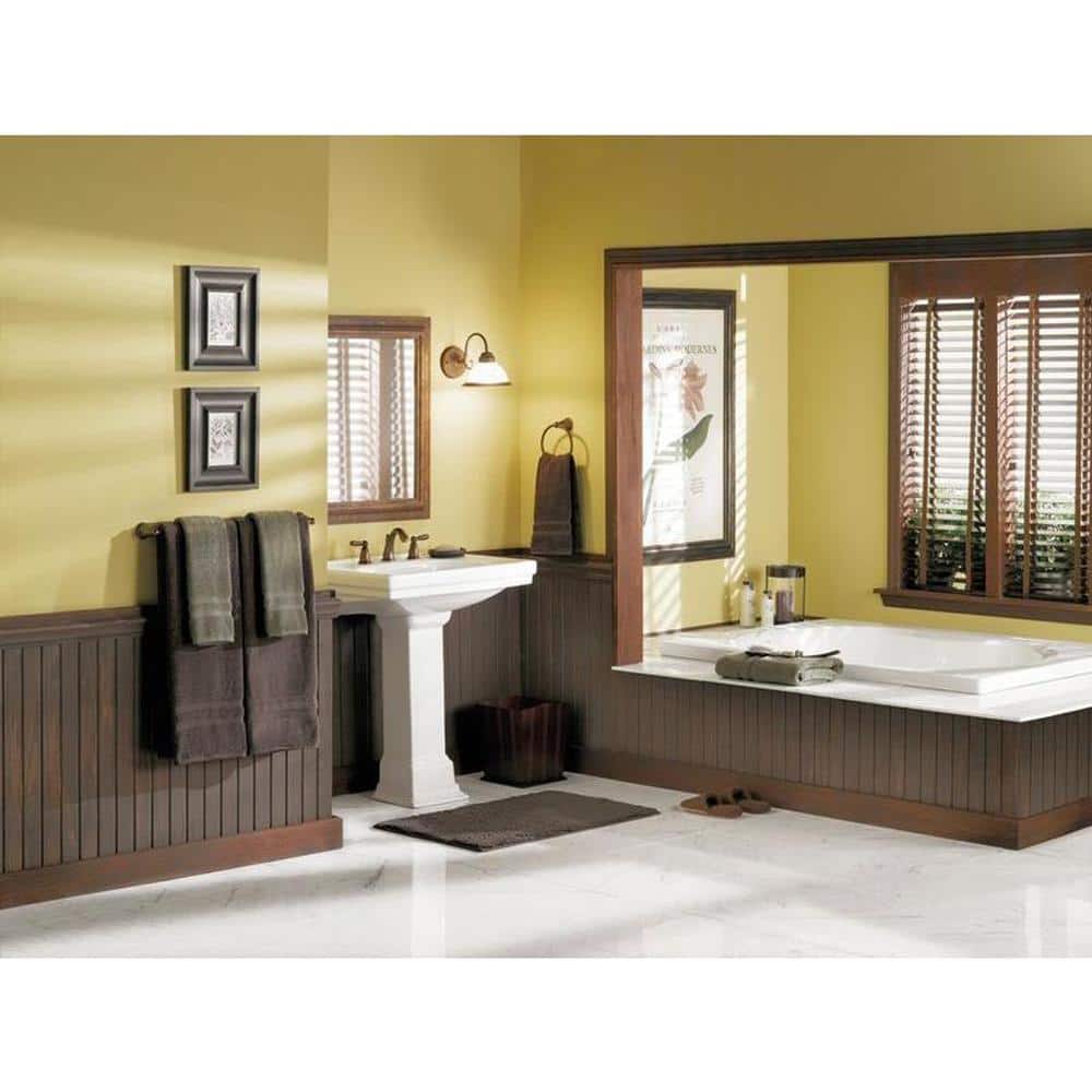 18-Inch Distressed Bronze Wall Mounted Towel Bar