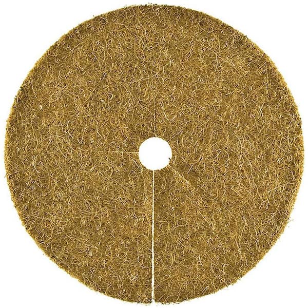 Agfabric 11.81 in. W x 11.81 in. H, 11.81 in. Dia Coconut Fiber Mulch Tree Ring Kit, Root Protection (15-Pack)