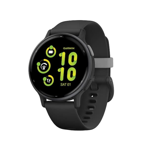 vivoactive 5 Fitness-Tracking Smartwatch with Aluminum Bezel and Silicone Band 1.7 x .43 in Black