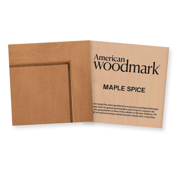 American Woodmark 3-3/4-in. W x 3-3/4-in. D Finish Chip Cabinet Color Sample in Maple Spice