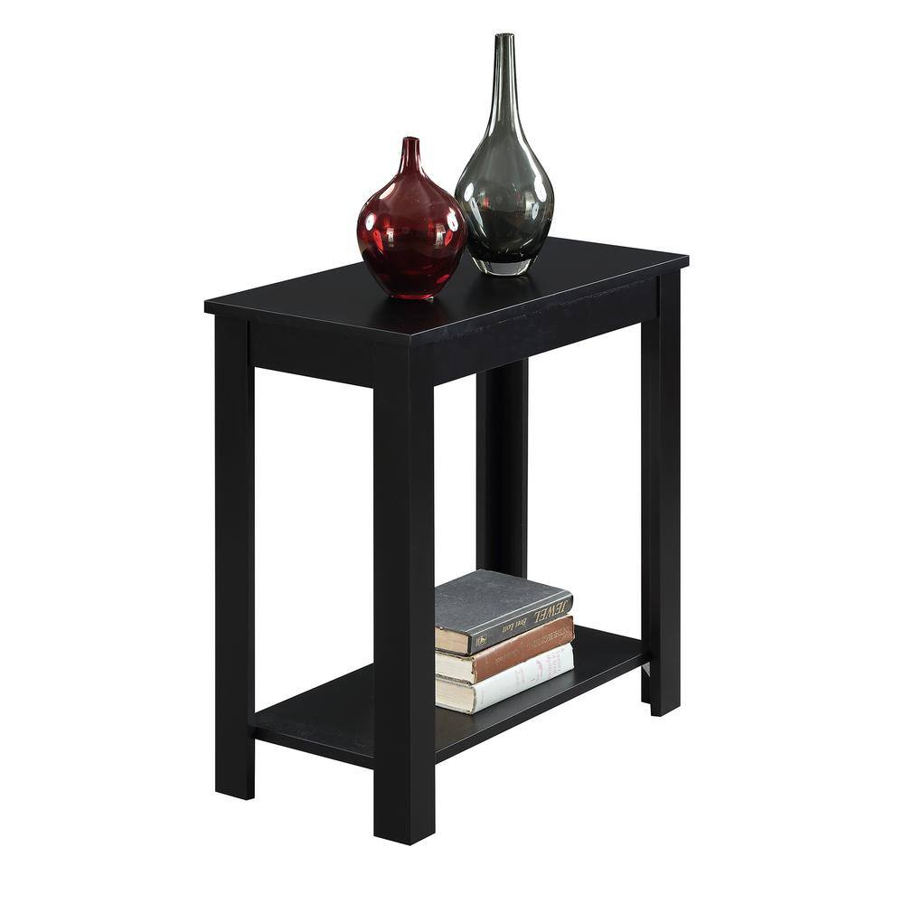 Designs2Go Baja 12 in. Black Rectangle MDF Chairside End Table - thumbnail 2