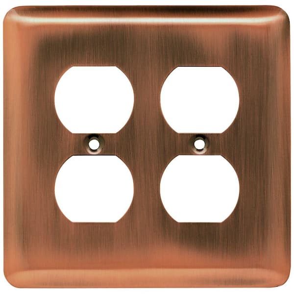 Liberty Copper 2-Gang Duplex Outlet Wall Plate (1-Pack)