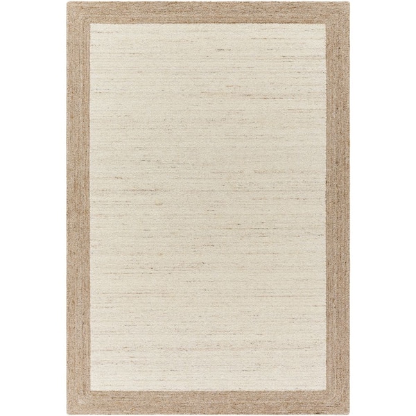 8 ft. x 10 ft. Beige / Natural White La Puna LPN-2303 Handmade Area Rug