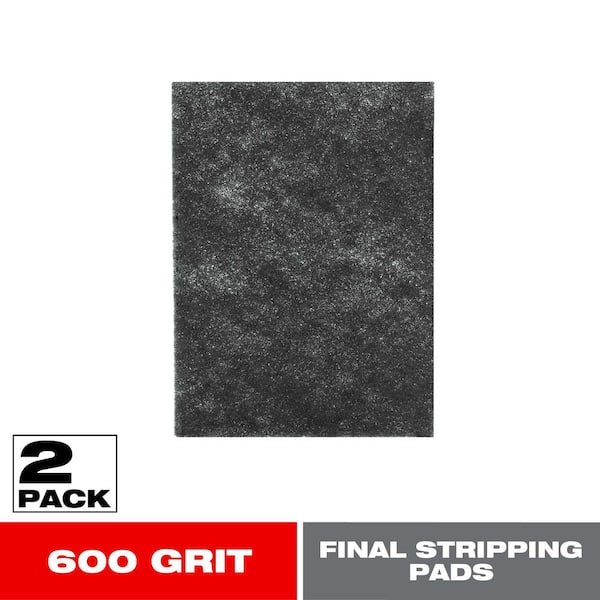 4 in. x 6 in. 400 Grit Ultra Fine Final Stripping Pad (2-Pack)