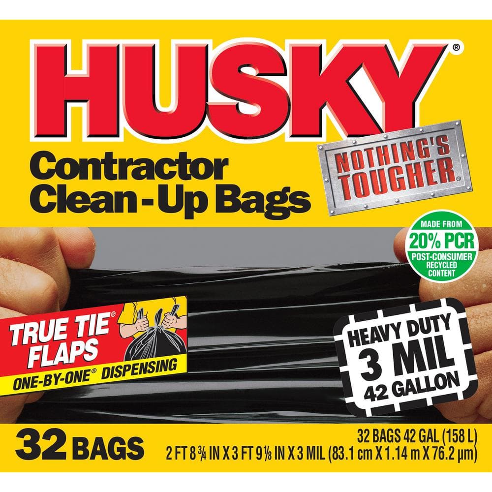 42 Gal. Heavy-Duty Contractor Clean-Up Bags with 20% PCR (32-Count)
