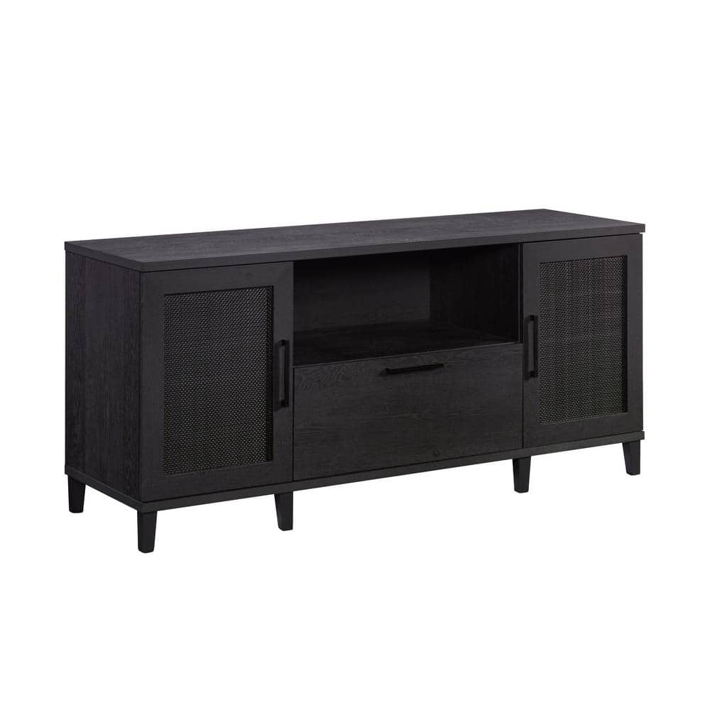 SAUDER Tiffin Line 65.984 in. Raven Oak Office Computer Desk