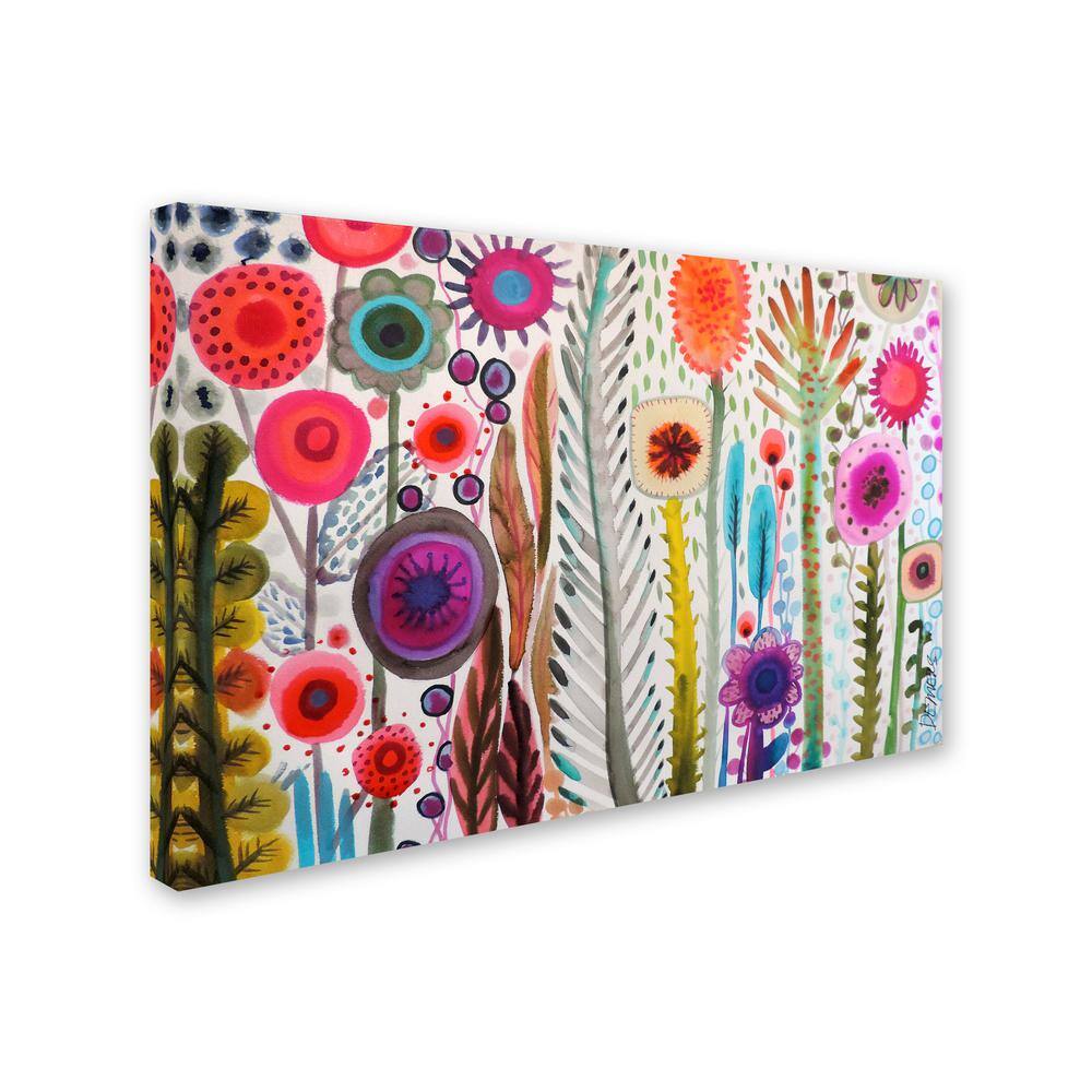 Sylvie Demers Abstract Floral Canvas Art in Vibrant Colors