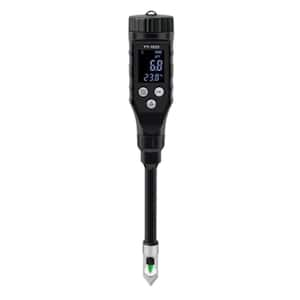 Soil Tester Meter PH Value Meter Large Soft Light LCD Screen Smart Bluetooth PH Acidity Meter for Soil Planting, Black