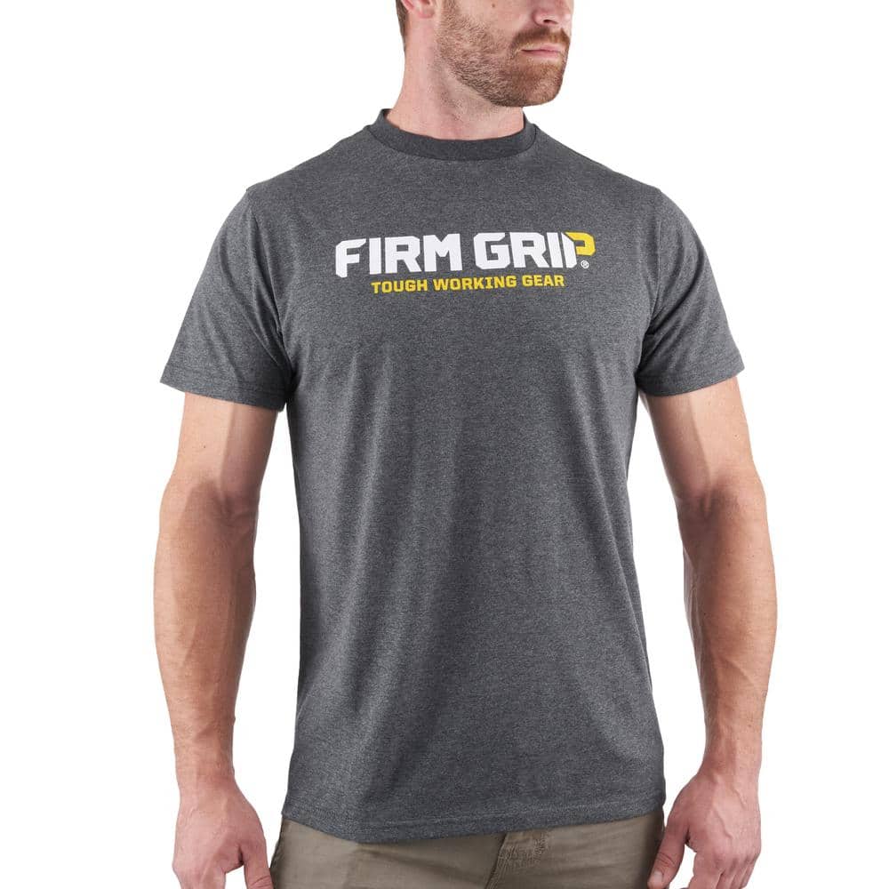 FIRM GRIP Men's Large Gray Short Sleeved T-Shirt 63587-012 - The