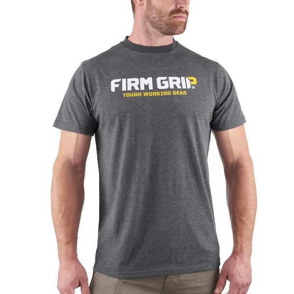 FIRM GRIP Men's X-Large Gray Short Sleeved T-Shirt
