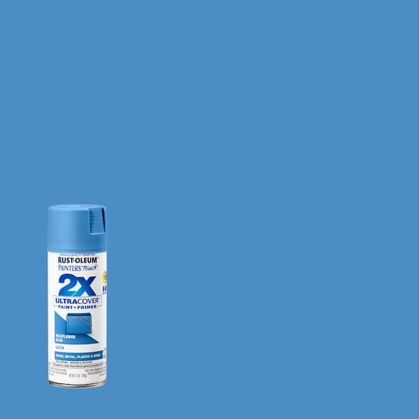 Rust-Oleum Painter's Touch 2X 12 oz. Satin Wildflower Blue General Purpose Spray Paint