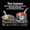 Double Electric Burner Cooktop with Adjustable Temperature - Model - 34115