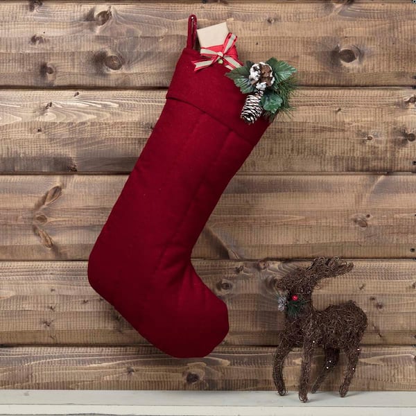 Kitcheniva 14 Red Felt Christmas Stockings