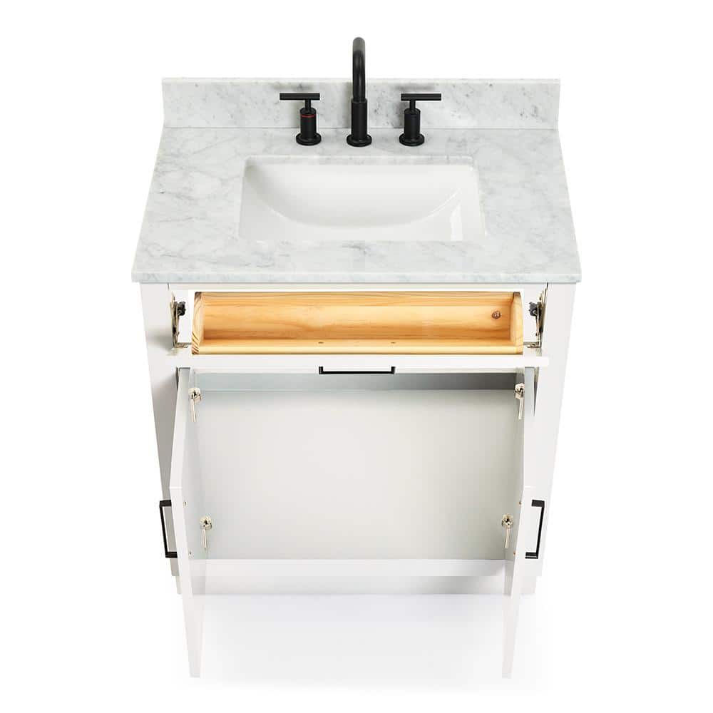 Hepburn 31" White Freestanding Single Basin Vanity Set