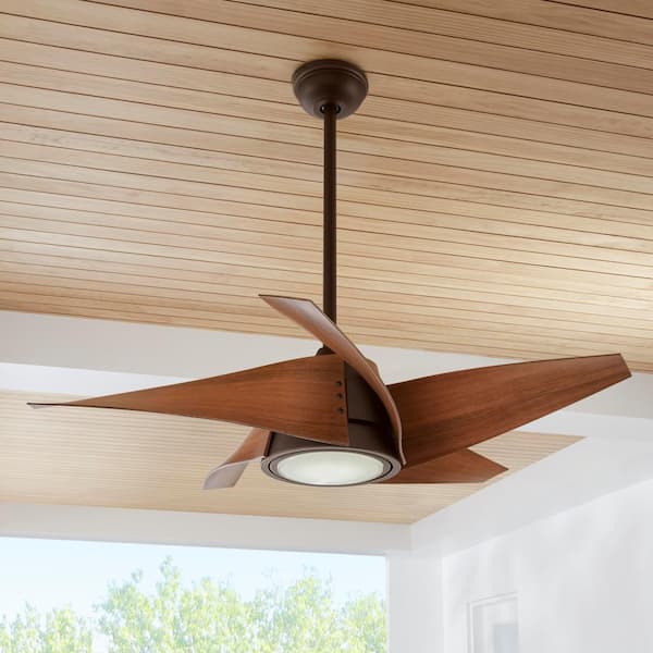 Broughton 42 in. LED Espresso Bronze Ceiling Fan with Remote Control